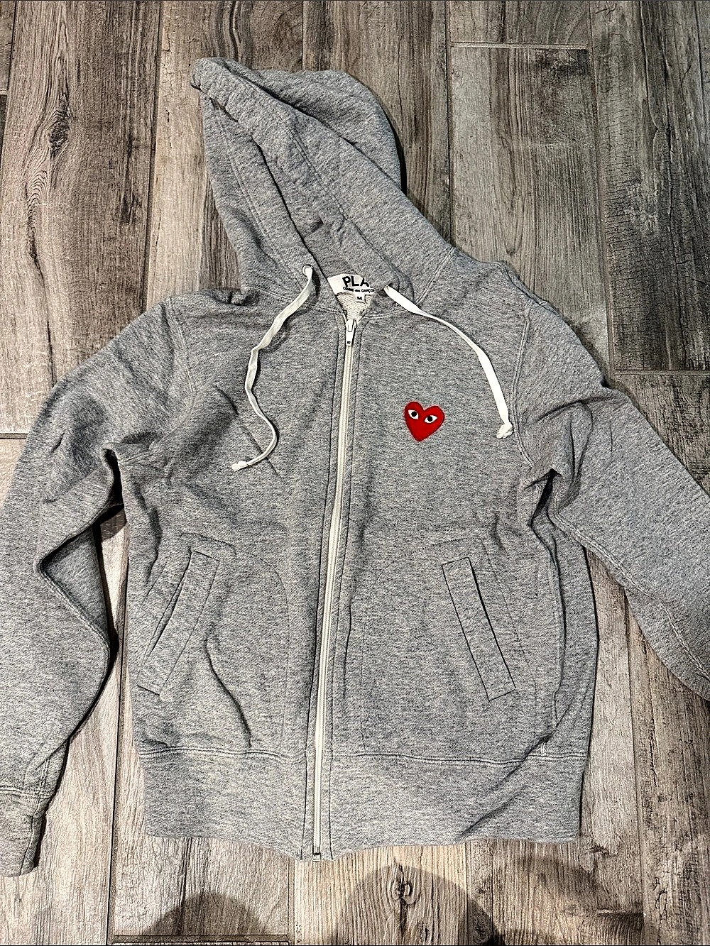 Comme des garcon  Full-Zip Hoodie in Gray